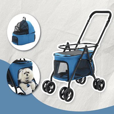 Poussette pour chien - PetStroller™ - Bleu - Mon Monde Chien