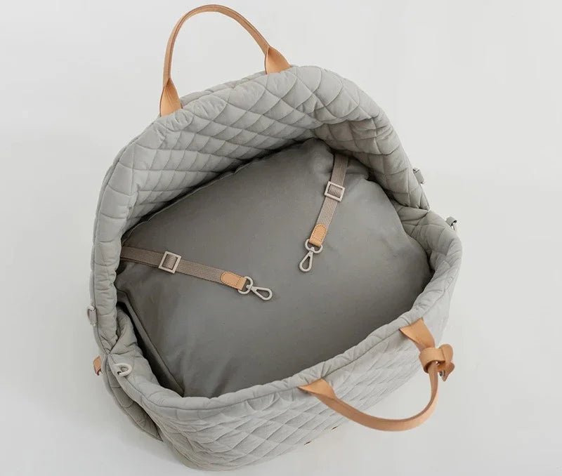 Sac de Transport pour Chien | Luxemo™ - Gris - Mon Monde Chien