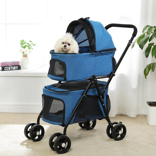 Poussette pour chien - PetStroller™ - Bleu - Mon Monde Chien