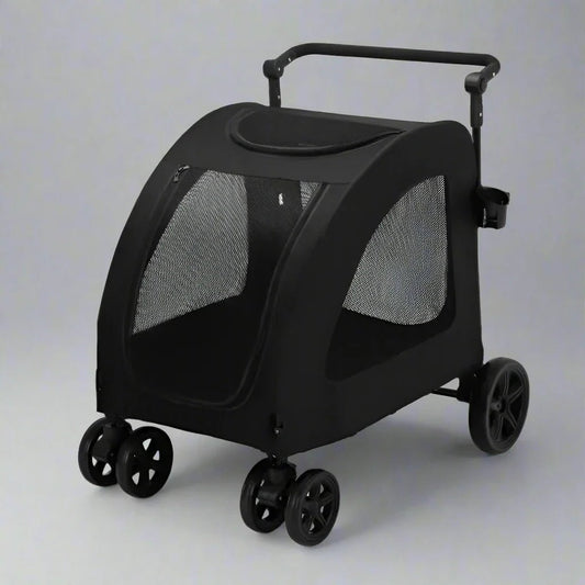 Poussette Pour Chien - StrollyPet™ - Noir - Mon Monde Chien