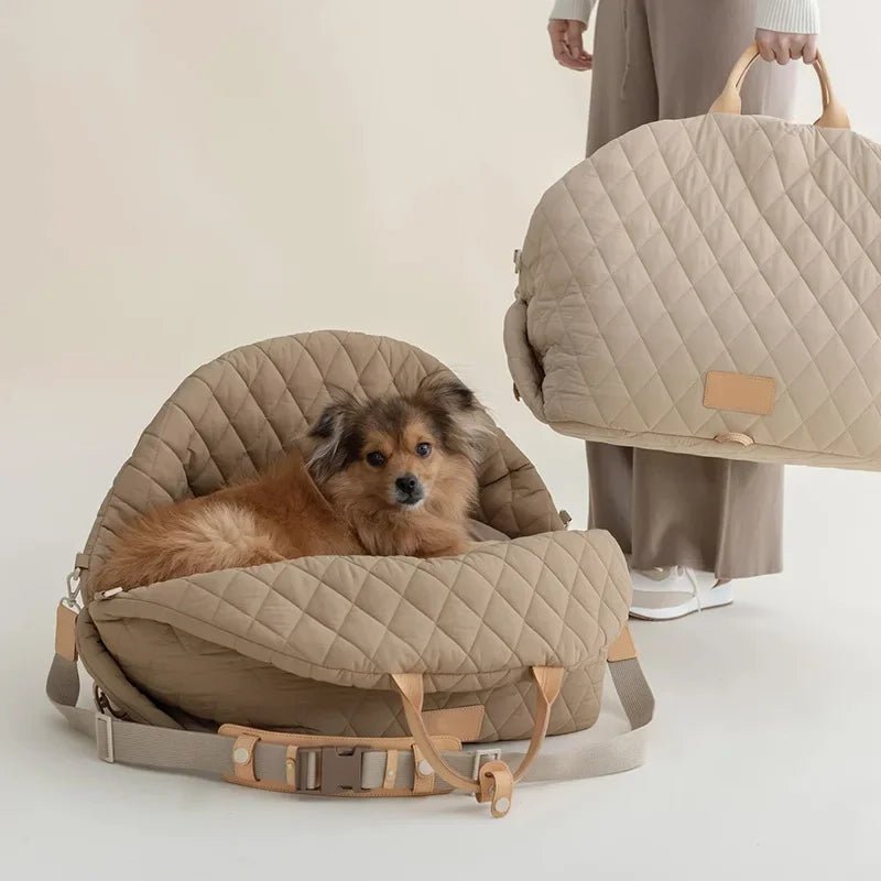 Sac de Transport pour Chien | Luxemo™ - Brun - Mon Monde Chien